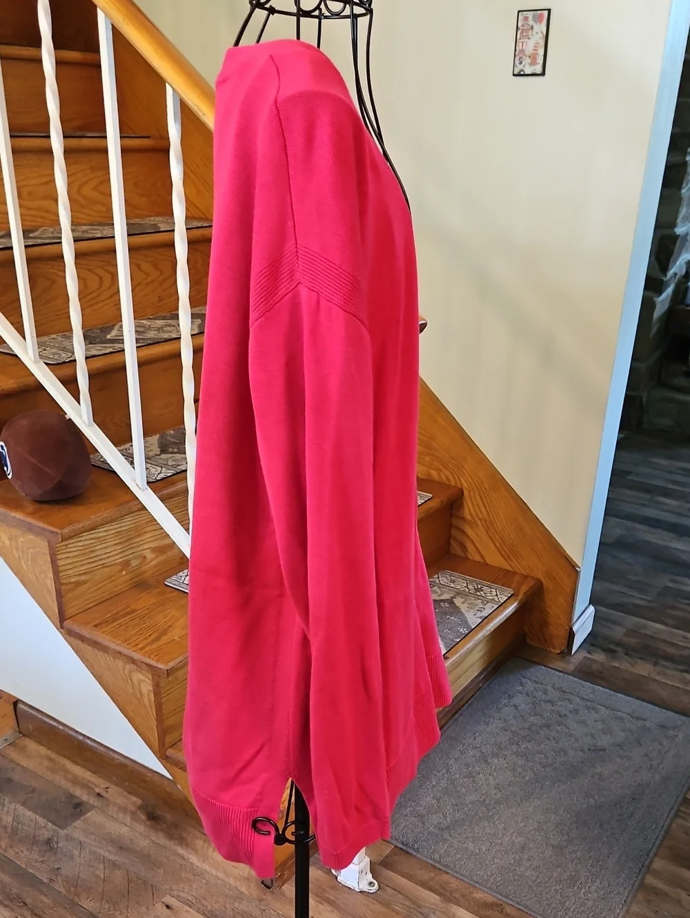 👚Talbots Raspberry Pink V-Neck Button Cardigan - Picture 7 of 9